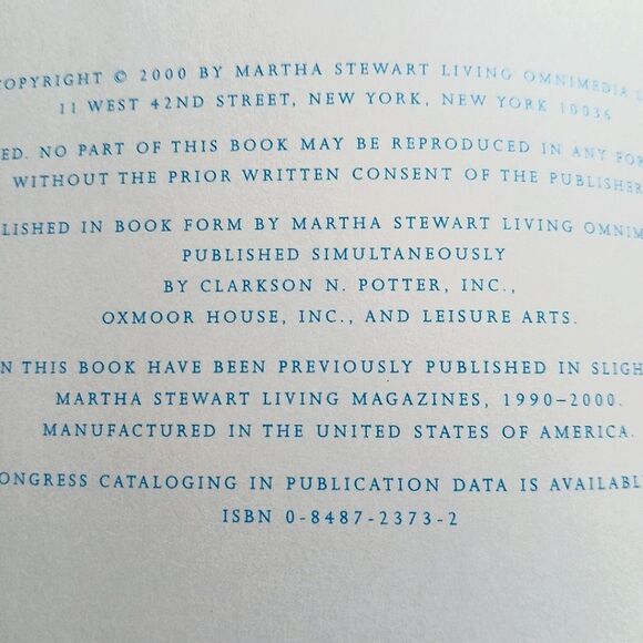 The Martha Stewart Living Cookbook - Vintage 2000 Hardcover Dust Jacket - Picture 11 of 15